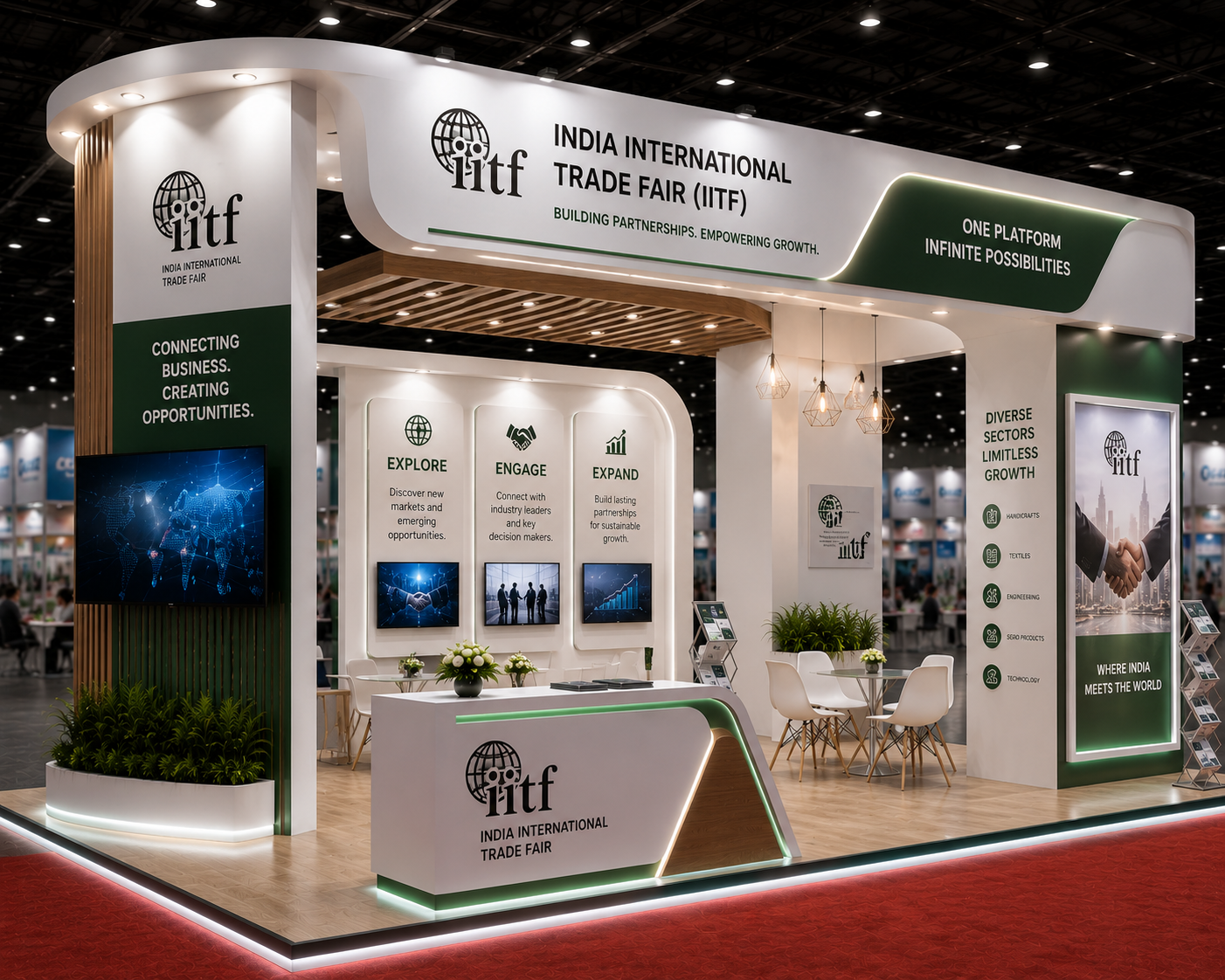 Custom Exhibition Stand for India International Trade Fair (IITF)